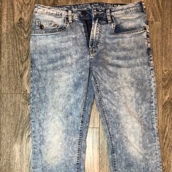 31/32 Mens Buffalo Straight Stretch Light Wash - Picture 5 of 11